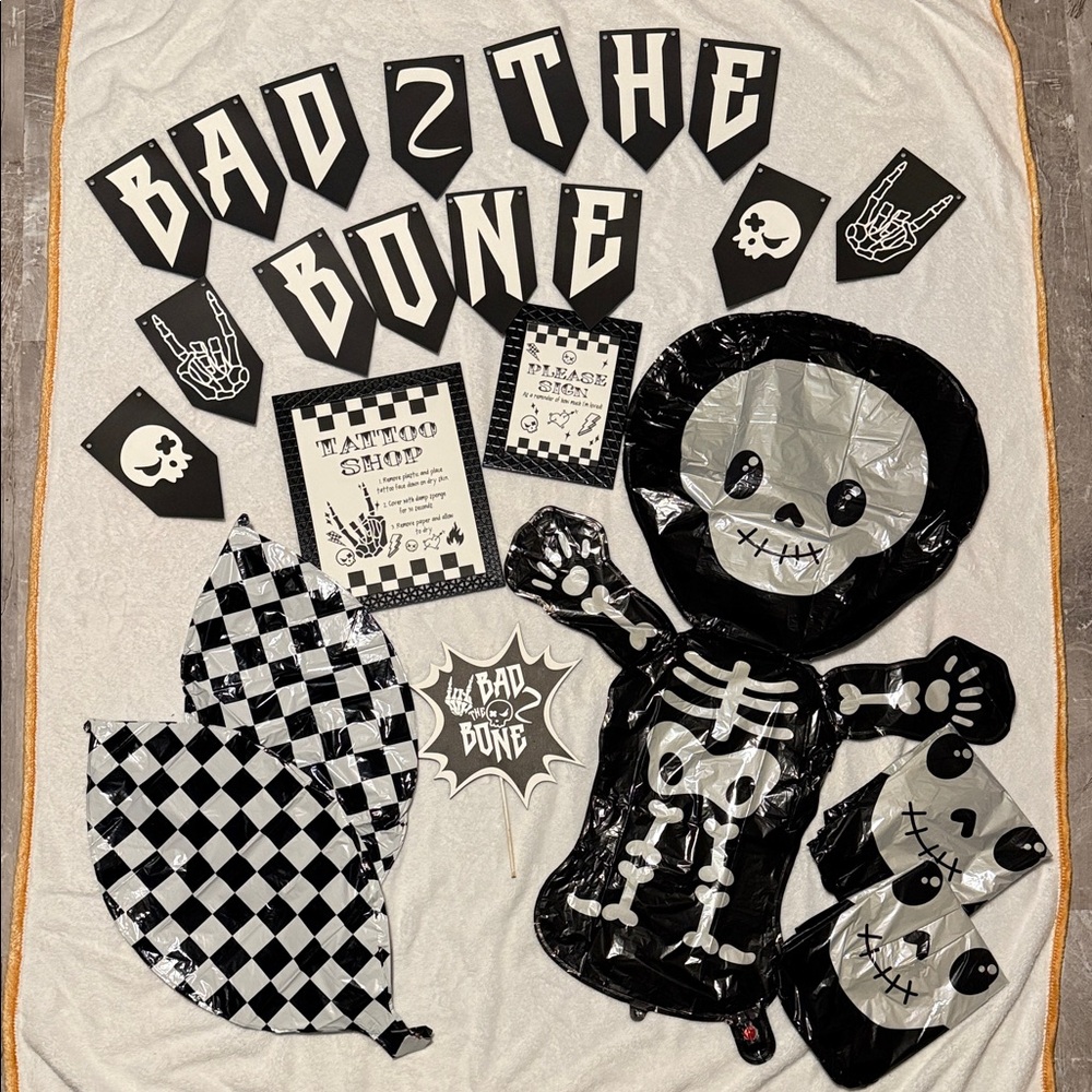 “Bad 2 The Bone” Toddler Birthday Party Lot